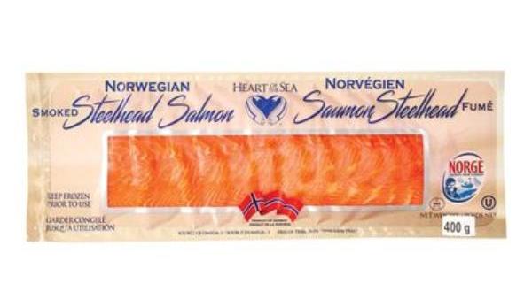 SMOKED NORWEGIAN SLICED STEELHEAD SALMON 400G