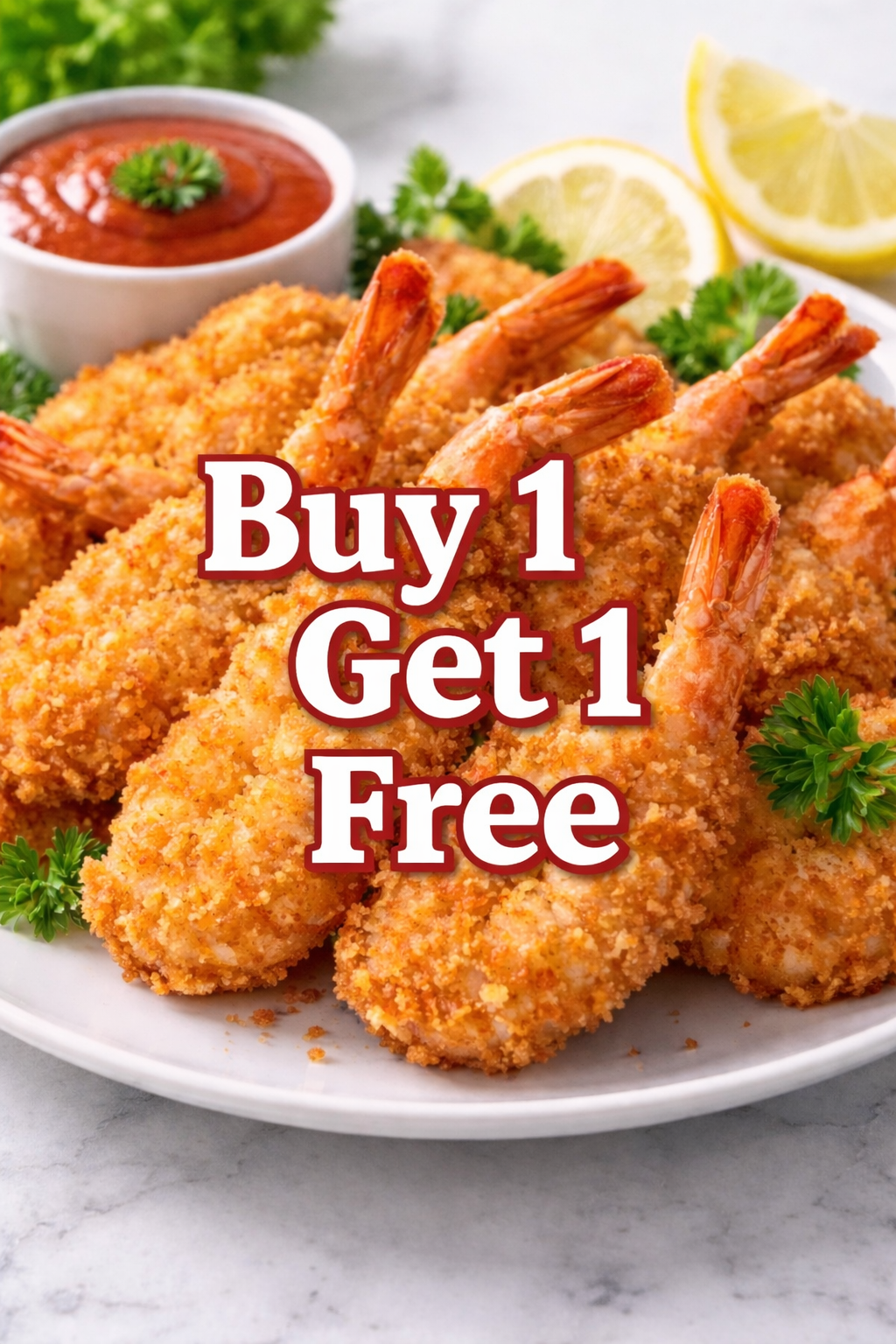 BREADED JUMBO SHRIMP BOGO 2lb box